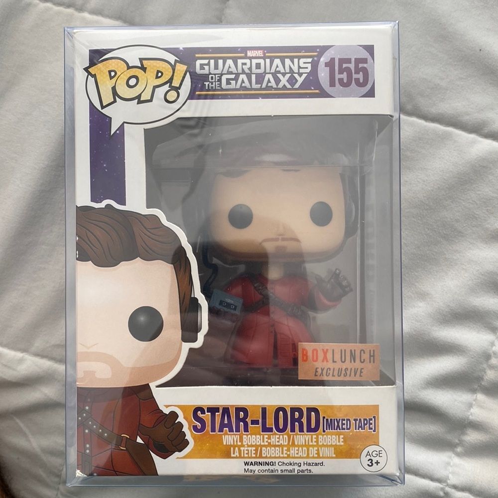 FUNKO POP! Guardians of the Galaxy #155 Star-Lord Mixed Tape Box Lunch Exclusive